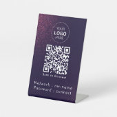 WiFiネットワーク | QRコードをスキャンしてインターネットに接続 台座サイン (正面)