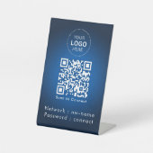 WiFiネットワーク | QRコードをスキャンしてインターネットに接続 台座サイン (正面)