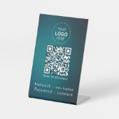 WiFiネットワーク | QRコードをスキャンしてインターネットに接続 台座サイン (正面)