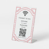 WiFiネットワーク | QRコードをスキャンしてインターネットに接続 台座サイン (正面)