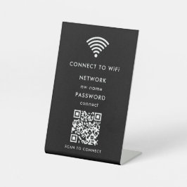 WiFiネットワーク | QRコードをスキャンしてインターネットに接続 台座サイン