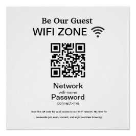 Wifiネットワーク|QRコードインターネットスキャンで接続 ポスター