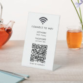 Wifiネットワーク | QRコードインターネットスキャンによる接続 台座サイン (インサイチュ)