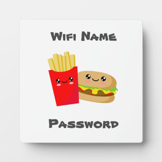 Wifiバーガー&フライス フォトプラーク (正面)