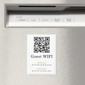 WifiパスワードとネットワークパーソナライズされたQRコード マグネット (インサイチュ (食洗機))