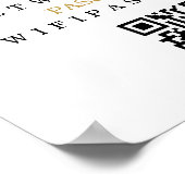 Wifiパスワードとネットワーパーソナライズされたク ポスター (角)