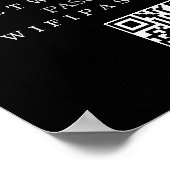 Wifiパスワードとネットワーパーソナライズされたク ポスター (角)