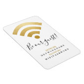 Wifiパスワードとネットワーパーソナライズされたク マグネット (右側)