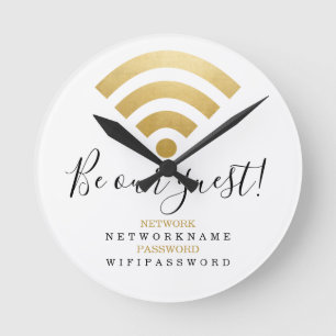 Wifiパスワードとネットワーパーソナライズされたク ラウンド壁時計