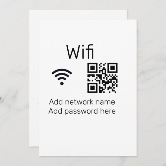 Wifiパスワードの署名を追加Q Rコードはこちら詳細 シーズンカード (正面/裏面)