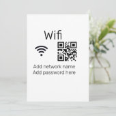 Wifiパスワードの署名を追加Q Rコードはこちら詳細 シーズンカード (スタンド正面)