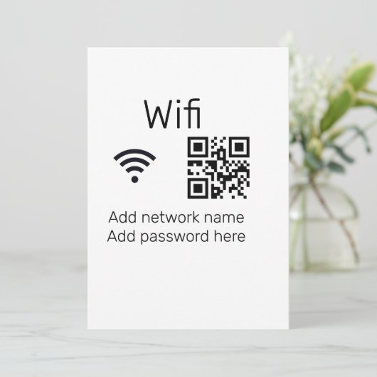 Wifiパスワードの署名を追加Q Rコードはこちら詳細 シーズンカード (スタンド正面)