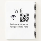 Wifiパスワードの署名を追加Q Rコードはこちら詳細 ノートブック (裏面)