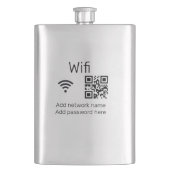 Wifiパスワードの署名を追加Q Rコードはこちら詳細 フラスク (正面)