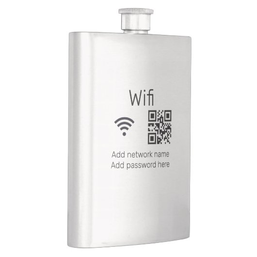 Wifiパスワードの署名を追加Q Rコードはこちら詳細 フラスク (右)