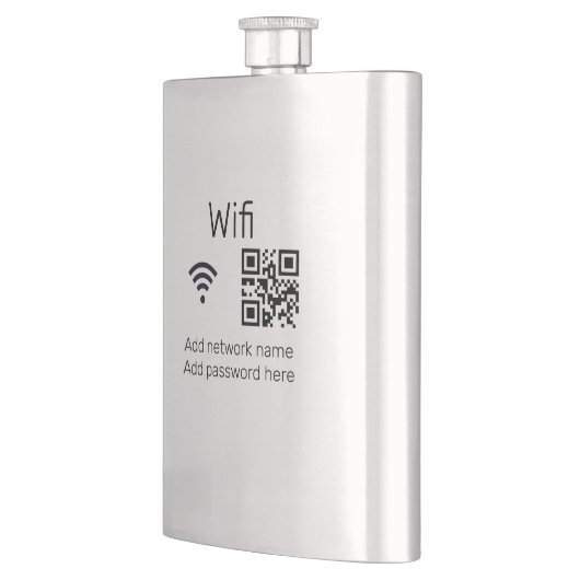 Wifiパスワードの署名を追加Q Rコードはこちら詳細 フラスク (左)