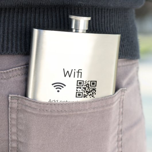 Wifiパスワードの署名を追加Q Rコードはこちら詳細 フラスク (インサイチュ)