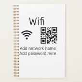 Wifiパスワードの署名を追加Q Rコードはこちら詳細 プランナー手帳 (正面)