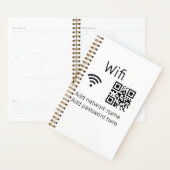 Wifiパスワードの署名を追加Q Rコードはこちら詳細 プランナー手帳 (ディスプレー)