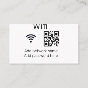 Wifiパスワードの署名を追加Q Rコードはこちら詳細 名刺
