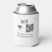 Wifiパスワードの署名を追加Q Rコードはこちら詳細 缶クーラー (缶裏面)