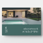 Wifiパスワードの署名写真 フォトプラーク (正面)