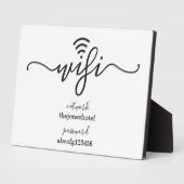 WiFiパスワードの署名 |単に右 フォトプラーク (側面)