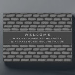 Wifiパスワードの署名 |暗モダン灰色レンガ フォトプラーク<br><div class="desc">WiFiモダンパスワードの署名により、ゲストとネットワーク情報を共有する。Airbnb、アパートレンタル、または別荘の看板に最適。現在のモダン装飾に合わせて設計されたニュートラルグレーのカラーパレットにレンガのモダンデザインを搭載。モダンブリッスタイリッシュクWiFiパスワードサインを使用して、ゲストが必要な情報にアクセスできることを確認する。このWiFiのテンプレート署名はモダンタイポグラフィで「WELCOME」と表示さモダンれ、WiFiネットワークとパスワード情報をネットワーク文字とタイル張り画像として使用した状態で設計されていカスタムる。提供されカスタマイズたフィールドを使用して文字を変更するか、イメージを置き換えるか、または「メッセージ」ボタンを使用してデザイ連絡ザにメッセージを表示す救済ることができます。ゲスト用のWiFiモダンパスワードの署名を作成するには: 1.このテンプレートの個人用設定を選択する2.文字の交換3.イメージ1を置き換える(テンプレートイメージはタイル張りの長方形イメージで、イメージは自動的にタイル張り)。4.イメージのサイズ変更と配置の確認Airbnbまたは休暇レンタルのゲストの鍵情報を提供するのに最適で、彼らの親切なホストからカスタムの歓迎メッセージと一緒に。</div>