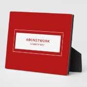 Wifiパスワードの赤 フォトプラーク (側面)