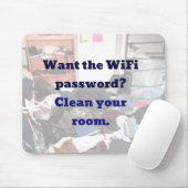 WiFiパスワードを使用する部屋のマウスパッドをクリーニングする マウスパッド (マウス)
