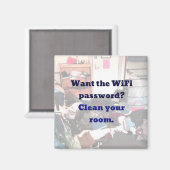 WiFiパスワードを使用する部屋のマグネットをクリーニング マグネット (正面/裏面)