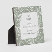 Wifiパスワードゲストルームサインアットビーチハウスグリーン フォトプラーク (正面)