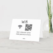 Wifiパスワードサイン QRコード記載欄 詳細記載欄 箔シーズンカード (裏面)