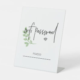 WiFiパスワードテーブルの上部署名 台座サイン