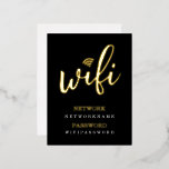 Wifiパスワードネットワークパーソナライズされたフォイルはがき 箔シーズンポストカード<br><div class="desc">ホイル詳細付きWiFiパーソナライズされたパスワー実在ドとネットワークのポストカード – ホテル、ゲストハウス、ビジネスなどに最適 – Ricasoのカスタム設計Wi-Fi情報カード</div>