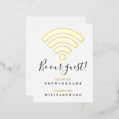 Wifiパスワードネットワークパーソナライズされたフォイルはがき 箔シーズンポストカード (正面/裏面)