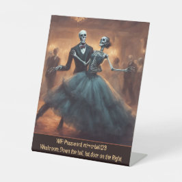 WiFiパスワードハロウィンダンスパーティー 台座サイン