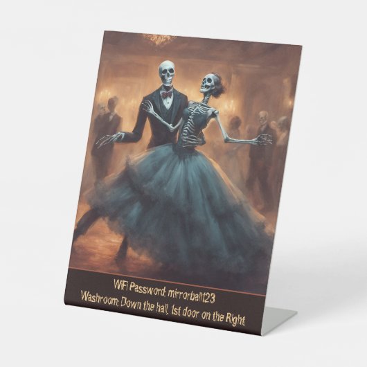 WiFiパスワードハロウィンダンスパーティー 台座サイン (正面)