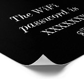 WiFiパスワードフレーム可能ポスター ポスター (角)