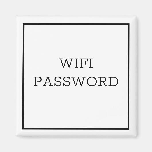 WIFIパスワードマグネット マグネット (正面)