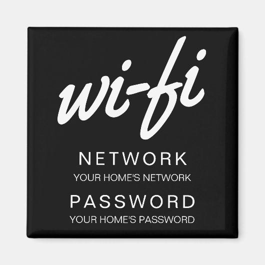 Wifiパスワード冷蔵庫 マグネット (正面)