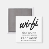 Wifiパスワード冷蔵庫 マグネット (正面/裏面)