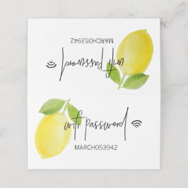 WIFIパスワード折り畳みデスク署名 プレイスカード