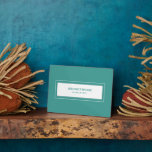 Wifiパスワード署名ツール フォトプラーク<br><div class="desc">WiFiモダンパスワードの署名により、ゲストとネットワーク情報を共有する。Airbnbのレンタル、ベッド&ブレックファーストルームなどに最適。モダンミニマルターコイズ白のデザイン。</div>