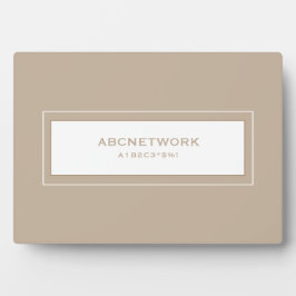 Wifiパスワード署名ベージュ フォトプラーク