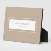 Wifiパスワード署名ベージュ フォトプラーク (側面)