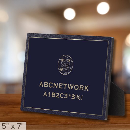 Wifiパスワード署名QRコード フォトプラーク