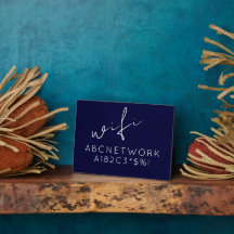 Wifiパスワード記号ネイビーブルー