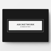 Wifiパスワード記号ブラック フォトプラーク (正面)