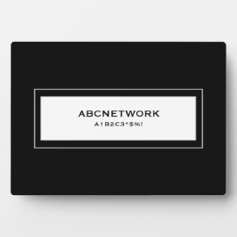 Wifiパスワード記号ブラック フォトプラーク